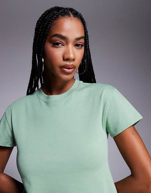 asos 4505 Icon cotton boxy t-shirt with quick dry finish in matcha
