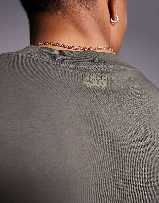Asos 4505 Icon Cotton Training Vest With Quick Dry Finish In Khaki
