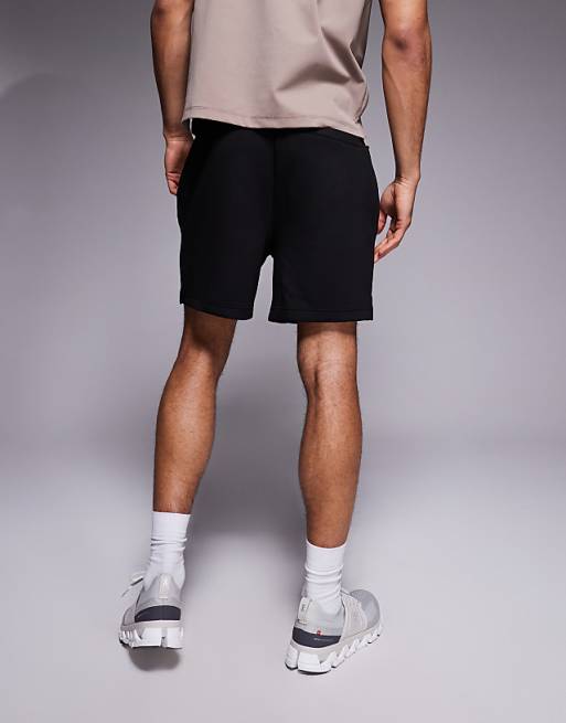 Asos 4505 Icon Heavyweight Cotton Sweat Shorts With Quick Dry Finish In Black