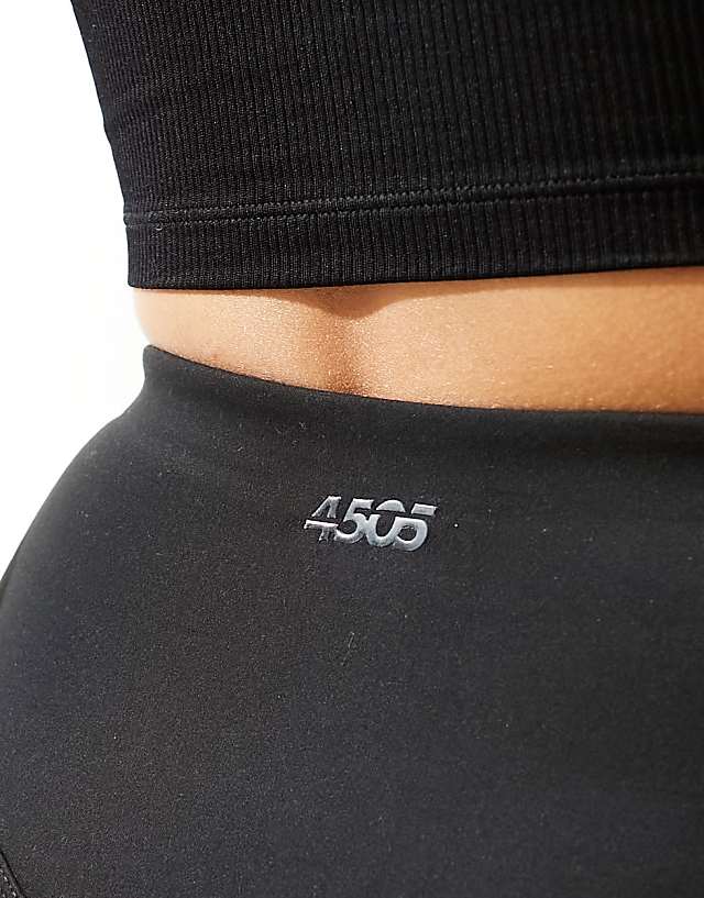 Asos 4505 Icon High Waist Soft Touch Yoga Legging In Black