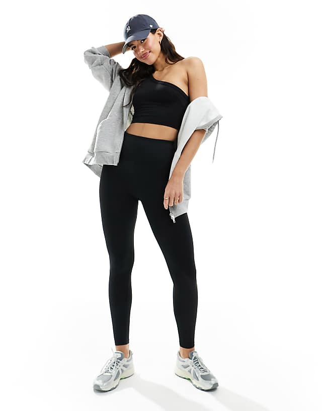 asos 4505 Icon high waist soft touch yoga legging in black