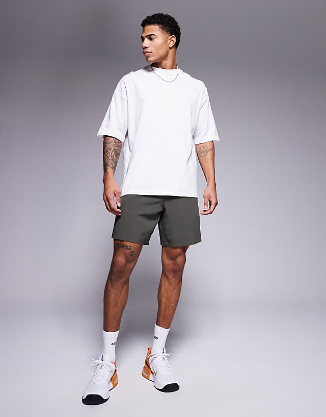 Asos 4505 Icon Oversized Cotton T-shirt With Quick Dry Finish In White