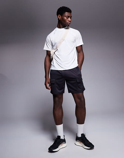 Asos 4505 Icon Performance Jersey Oversized Boxy Training T-shirt In White