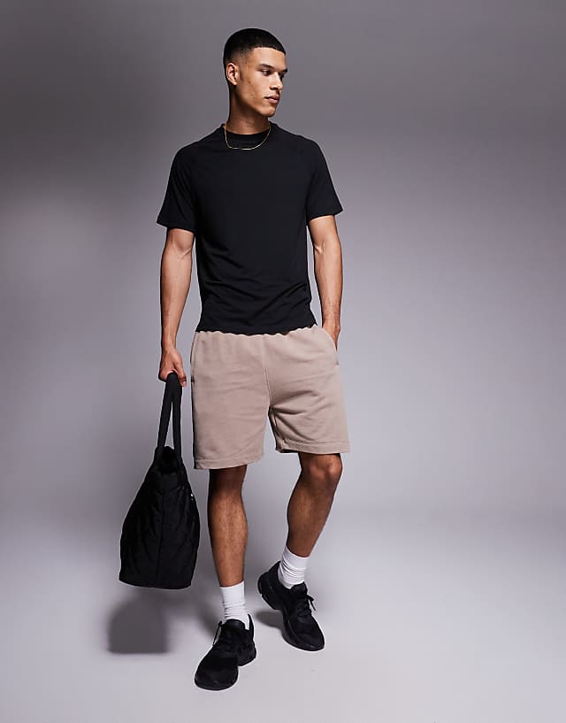 Asos 4505 Icon Performance Jersey Oversized Boxy Training T-shirt In Black