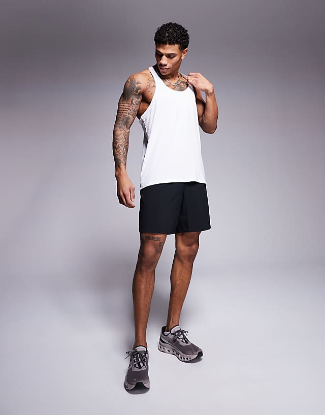 Asos 4505 Icon Performance Jersey Quick Dry Stringer Vest In White