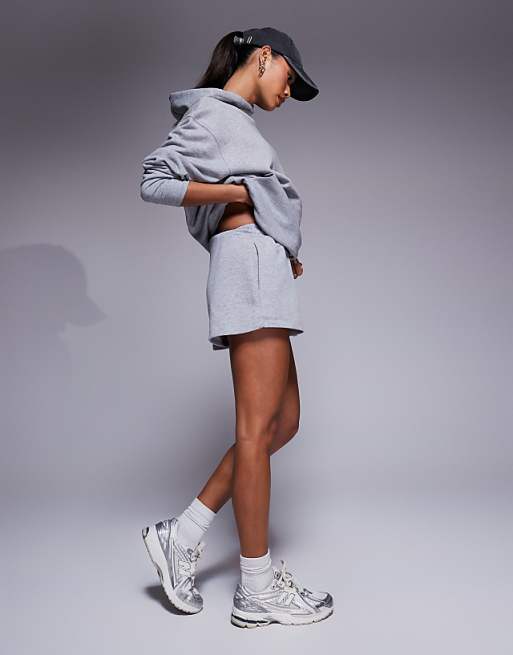 Asos 4505 Icon Quick Dry Heavyweight Training Tracksuit In Grey Marl