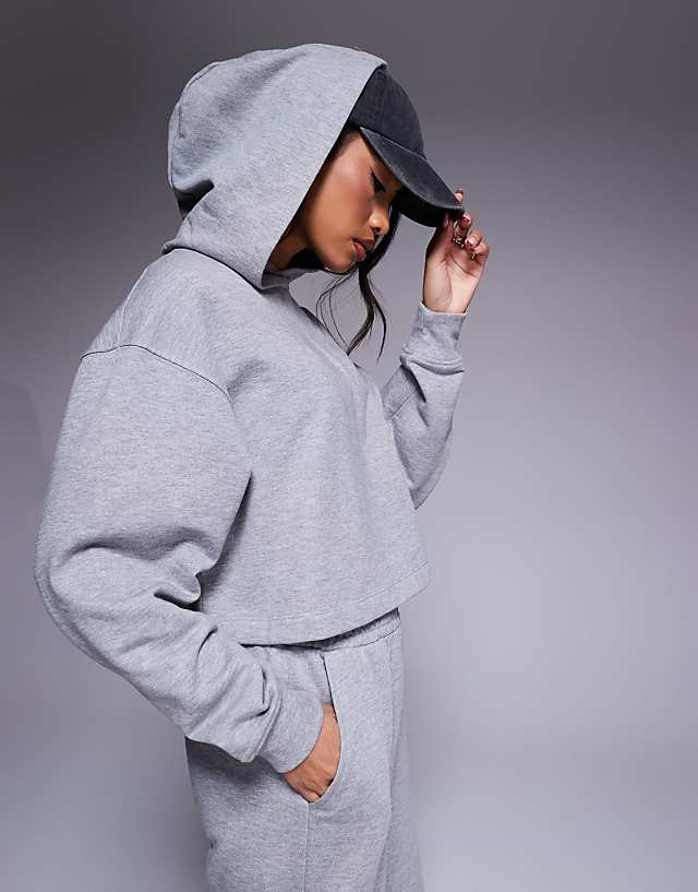 Asos 4505 Icon Quick Dry Heavyweight Training Tracksuit In Grey Marl