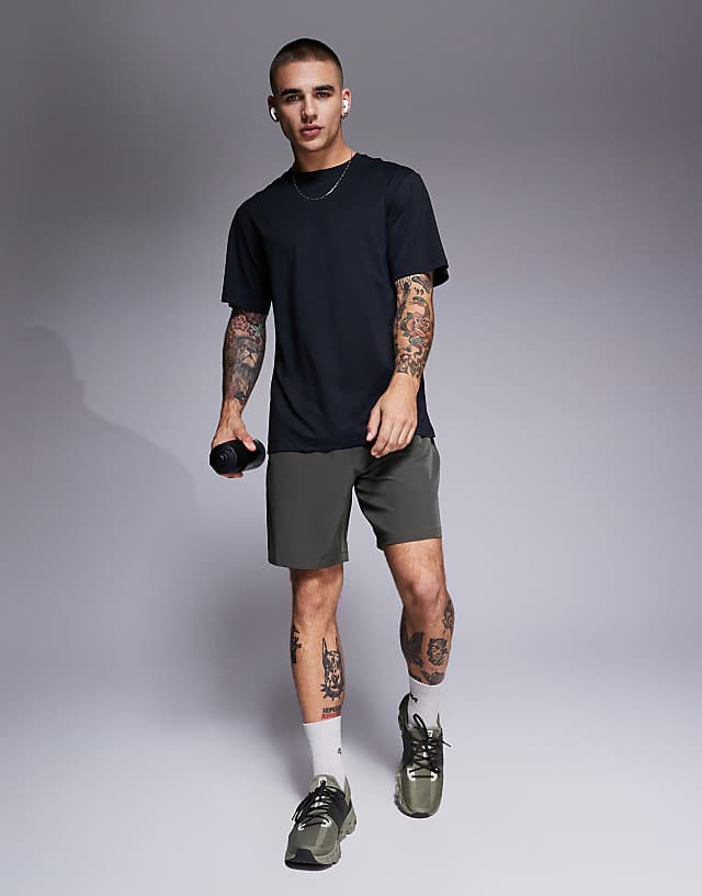 asos 4505 Icon quick dry mesh training t-shirt in black