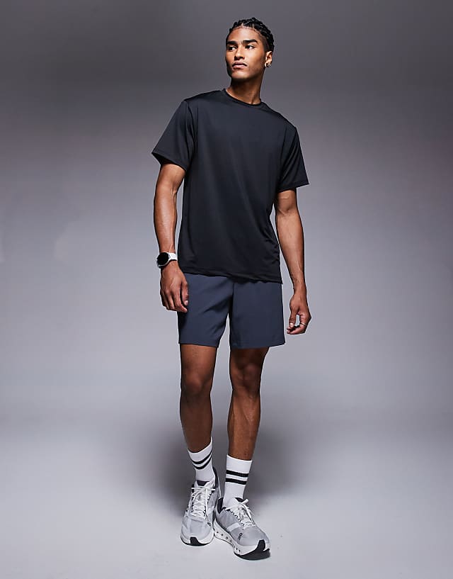 asos 4505 Icon quick dry mesh training t-shirt in black