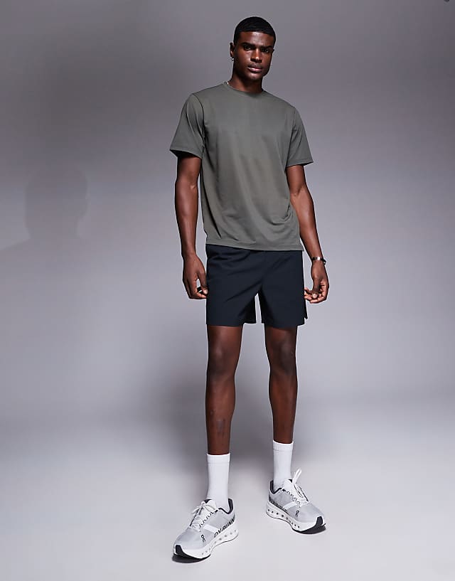 Asos 4505 Icon Quick Dry Mesh Training T-shirt In Dark Green