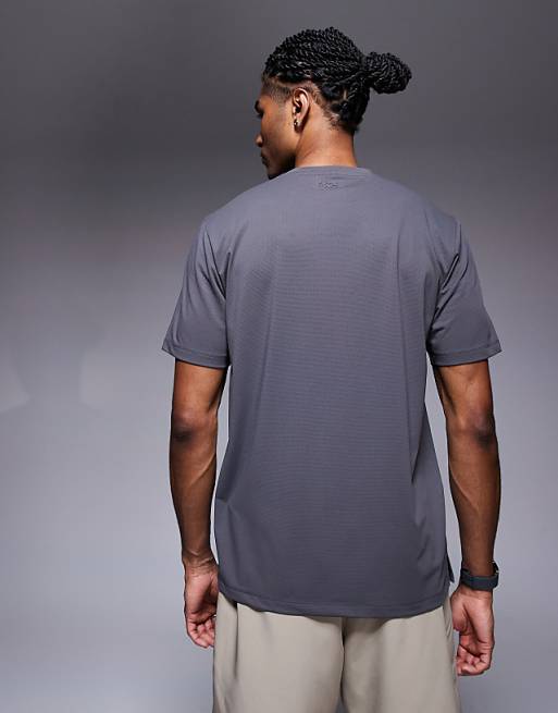 Asos 4505 Icon Quick Dry Mesh Training T-shirt In Graphite