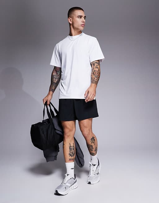 Asos 4505 Icon Quick Dry Mesh Training T-shirt In White