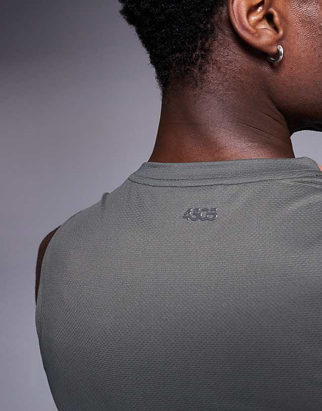 Asos 4505 Icon Quick Dry Mesh Training Tank 2 Pack In Khaki And Navy