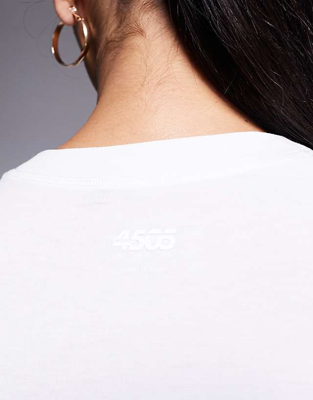 Asos 4505 Icon Quick Dry Performance Oversized T-shirt In White