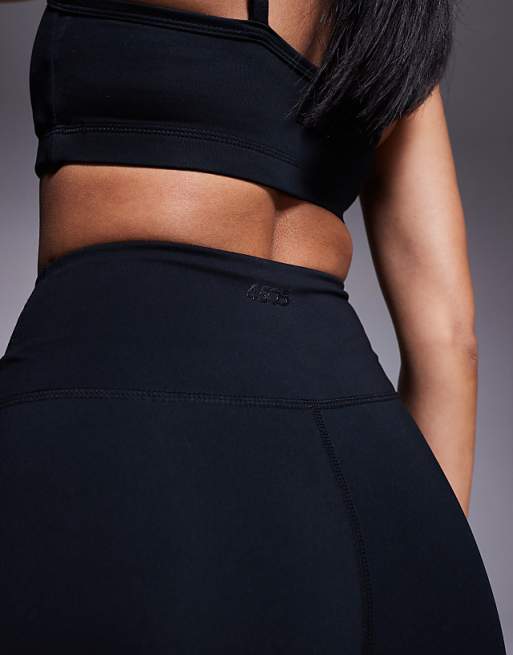 Asos 4505 Icon Soft Touch High Waist 3 Inch Booty Short In Black
