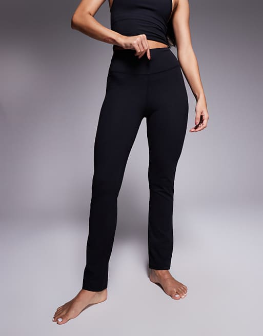 Asos 4505 Icon Soft Touch High Waist Straight Yoga Pant In Black