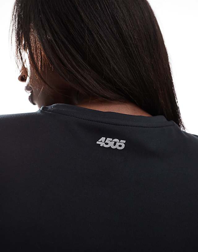 Asos 4505 Icon Soft Touch Studio Baby T-shirt In Black