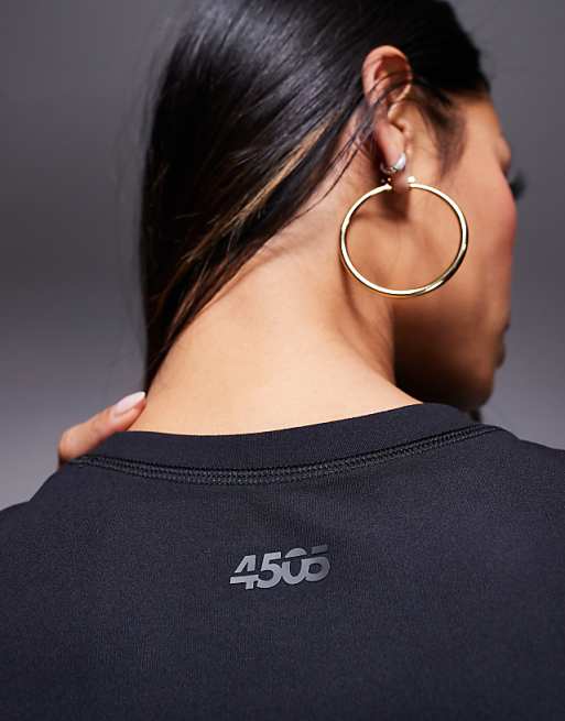 Asos 4505 Icon Soft Touch Studio Baby T-shirt In Black