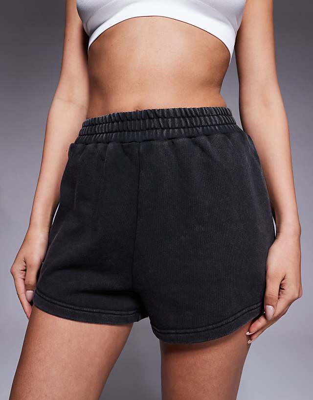 Asos 4505 Icon Sweat Runner Short With Quick Dry In Black