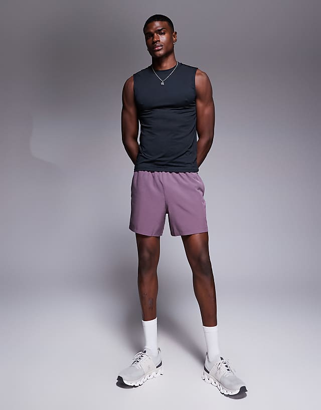Asos 4505 Icon Training Quick Dry Muscle Fit Tank In Black