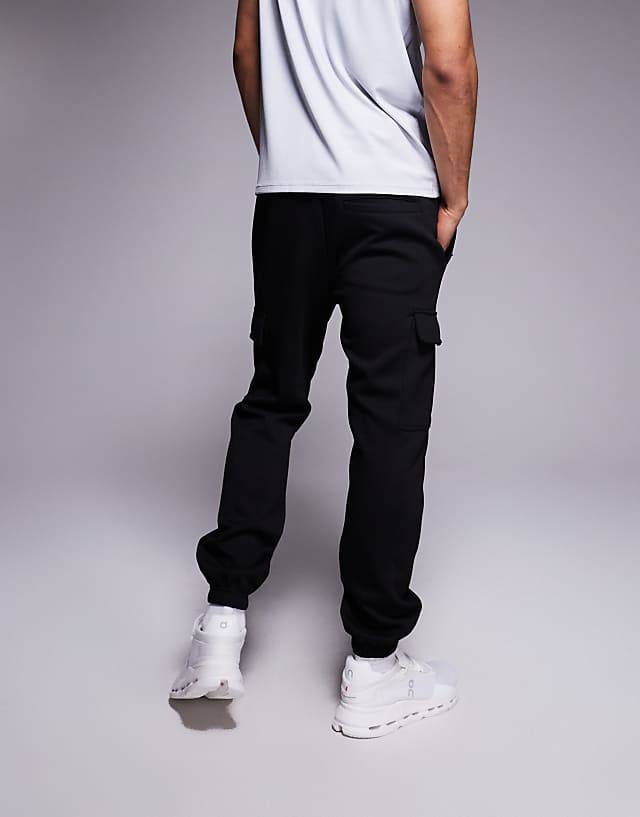 Asos 4505 Icon Training Quick Dry Performance Cargo Joggers In Black