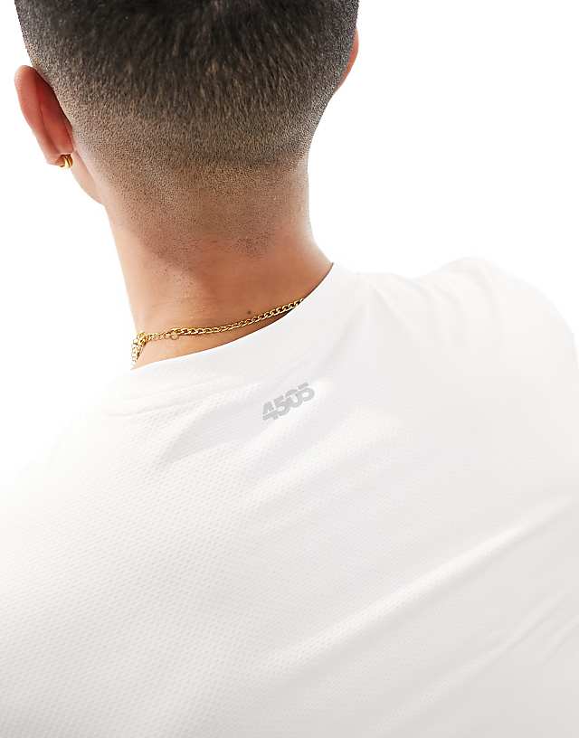 Asos 4505 Icon Training T-shirt With Quick Dry 2 Pack In Black And White