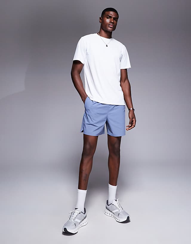 Asos 4505 Icon Training T-shirt With Quick Dry 2 Pack In Navy And White