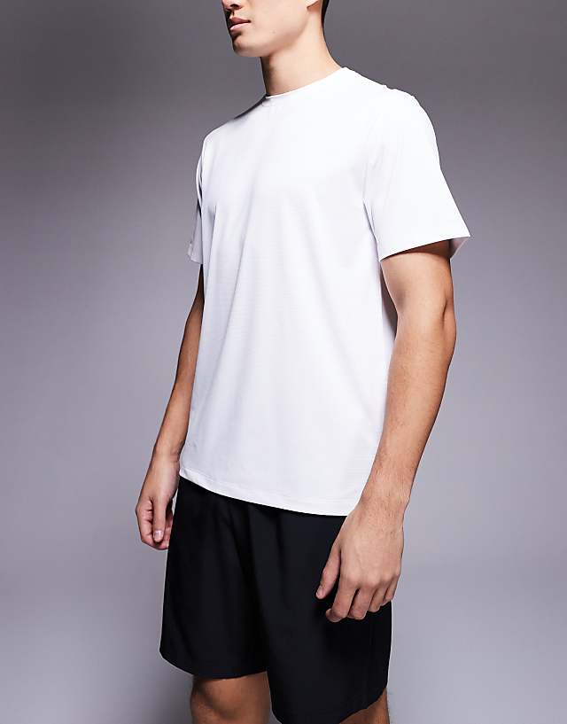 Asos 4505 Icon Training T-shirt With Quick Dry 2 Pack In Black And White