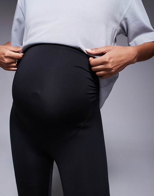 Asos 4505 Maternity Icon Active Bum Sculpt High Waist Gym Legging With Inner Pocket In Black