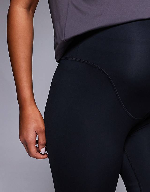 Asos 4505 Maternity Icon Active Bum Sculpt High Waist Gym Legging With Inner Pocket In Black
