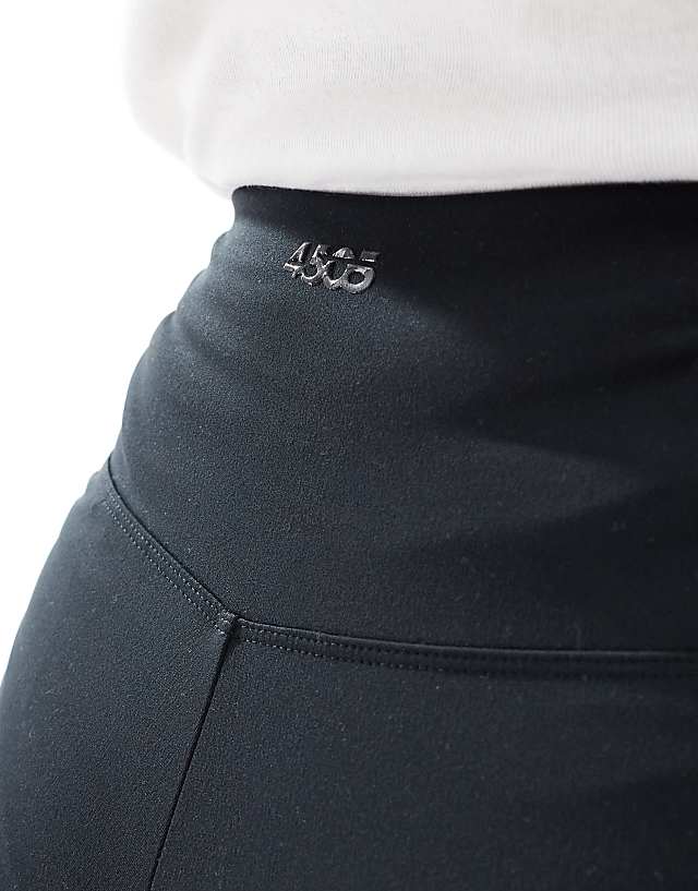Asos 4505 Maternity Icon Soft Touch High Waist Wide Leg Dance Pant In Black