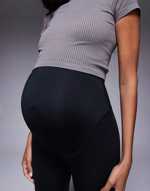 Asos 4505 Maternity Icon Soft Touch High Waist Yoga Legging In Black