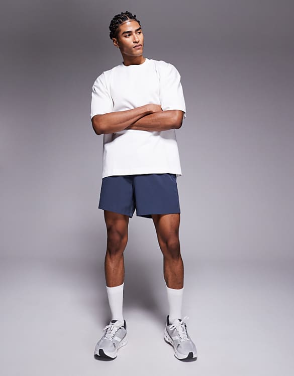 Asos 4505 Oversized Heavyweight Back Print Cotton T-shirt With Quick Dry Finish In Vintage White