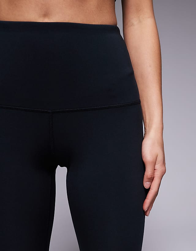 Asos 4505 Petite Icon Active Bum Sculpt High Waist Gym Legging With Inner Pocket In Black