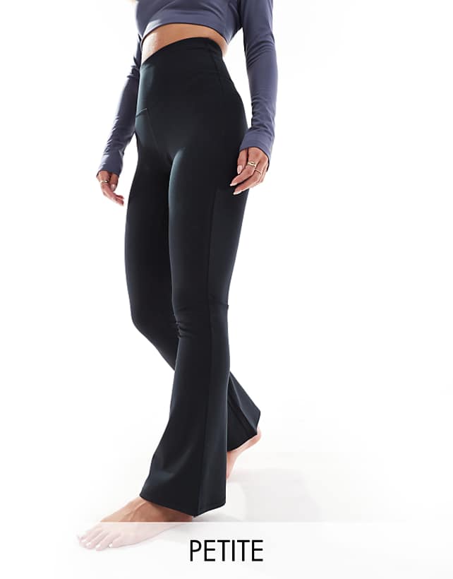 asos 4505 Petite Icon soft touch high waist slim kick yoga legging in black