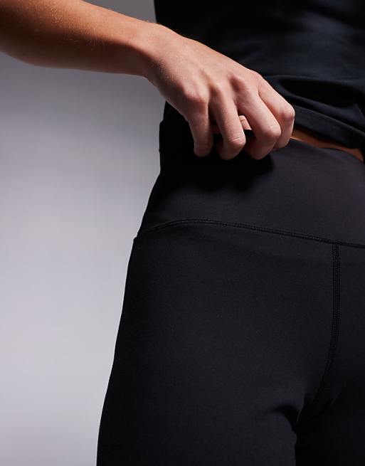 Asos 4505 Petite Icon Soft Touch High Waist Wide Leg Dance Pant In Black