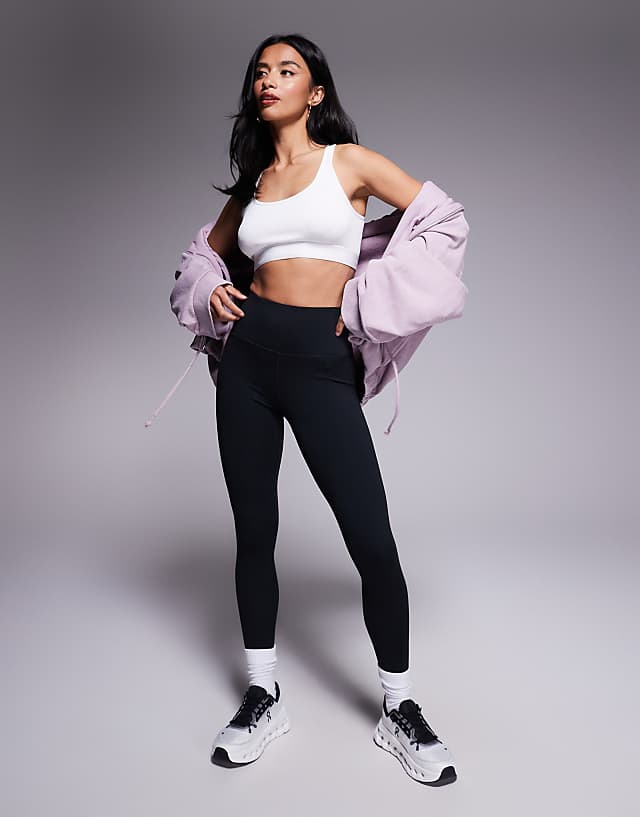 asos 4505 Petite Icon soft touch high waist yoga legging in black