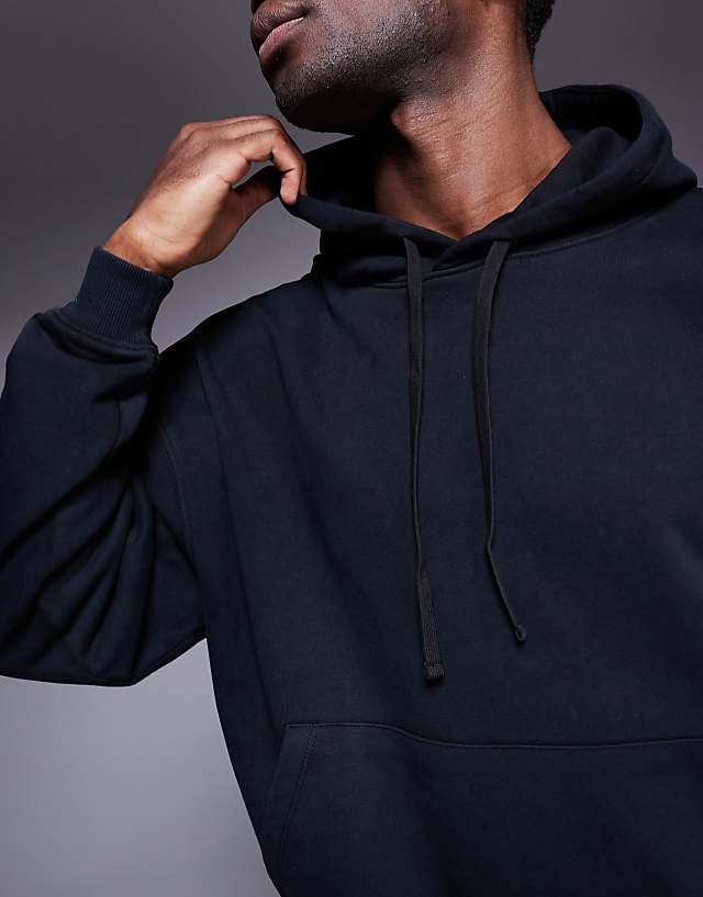 Asos 4505 Quick Dry Heavyweight Training Hoodie In Washed Black