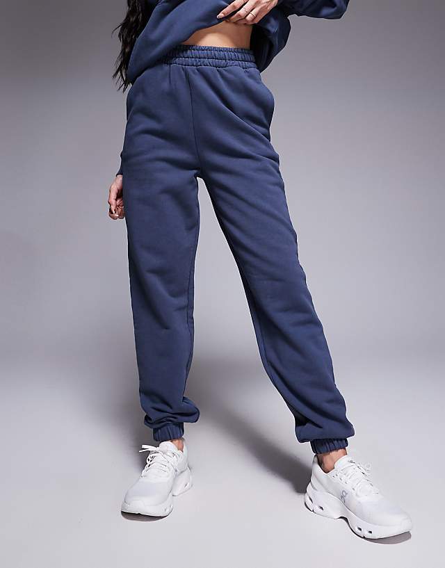 Asos 4505 Quick Dry Heavyweight Training Joggers In Washed Navy