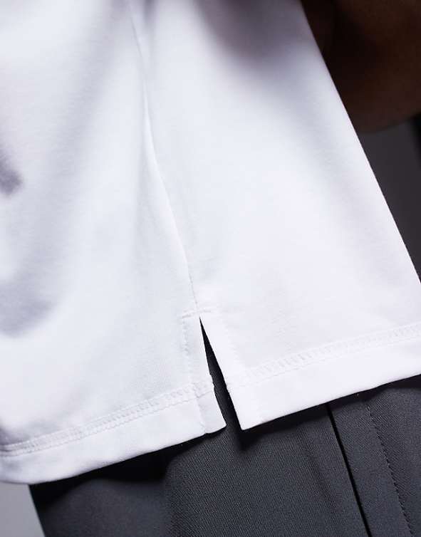 Asos 4505 Quick Dry Performance Cropped Training Tank In White