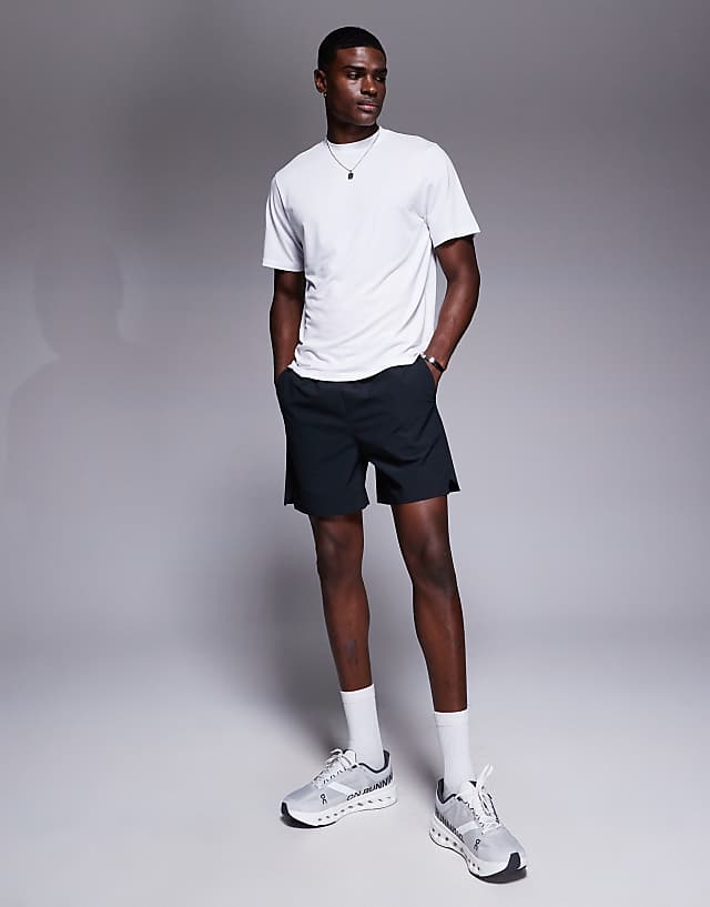 Asos 4505 Quick Dry Performance Jersey Back Graphic Oversized Running T-shirt In White