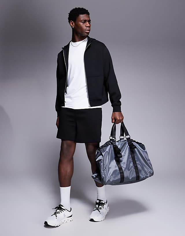 Asos 4505 Quick Dry Performance Jersey Training Hoodie In Black