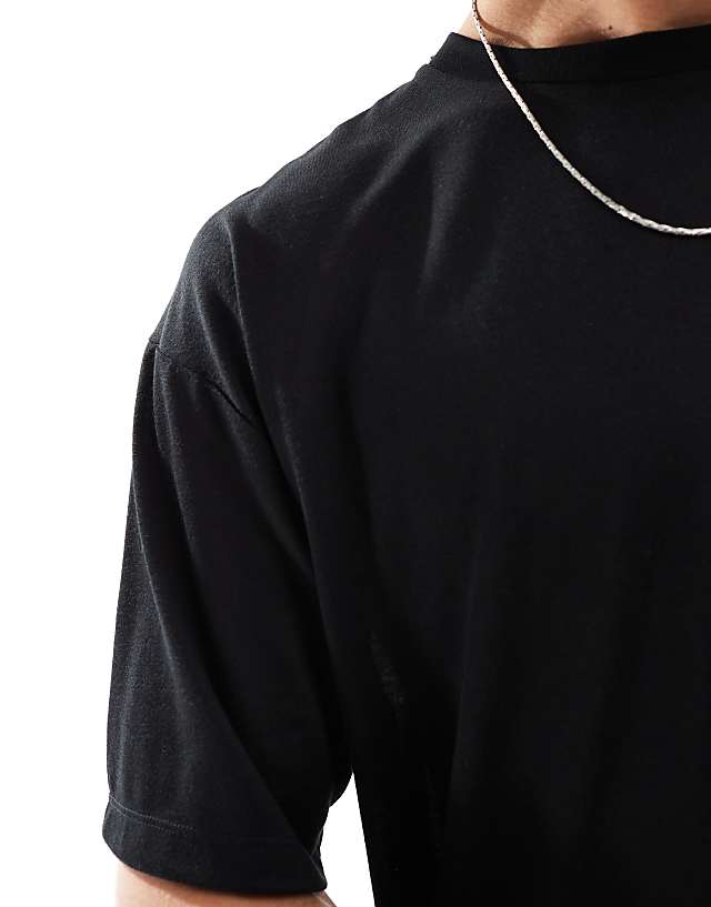 Asos 4505 Quick Dry Performance Mesh T-shirt In Black