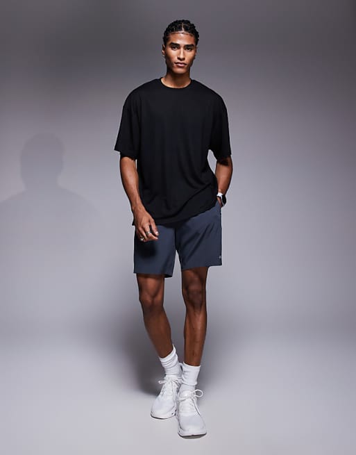 Asos 4505 Run Club Back Print Quick Dry Mesh Training T-shirt In Black