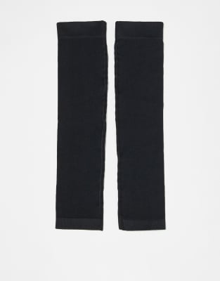 Asos 4505 Seamless Active Compressive Running Arm Sleeves In Black