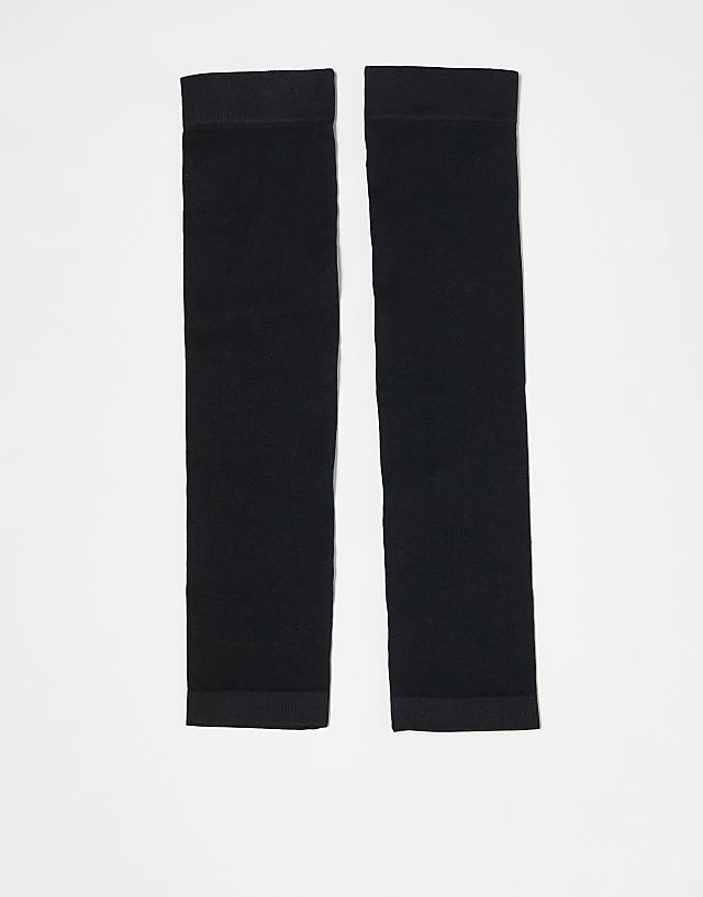 asos 4505 seamless active compressive running arm sleeves in black