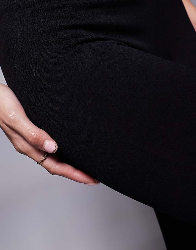 Asos 4505 Seamless High Waist Gym Leggings In Black