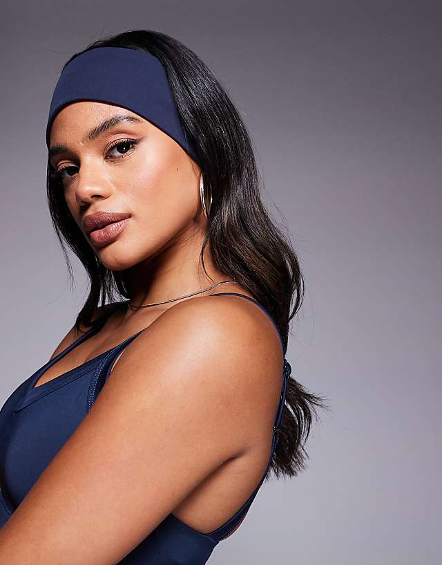 Asos 4505 Soft Touch Performance Set In Midnight Navy