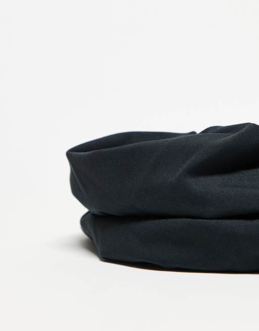 Asos 4505 Soft Touch Yoga Hair Scrunchie 2 Pack In Black