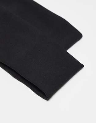 Asos 4505 Soft Touch Yoga Wide Headband 2 Pack In Black